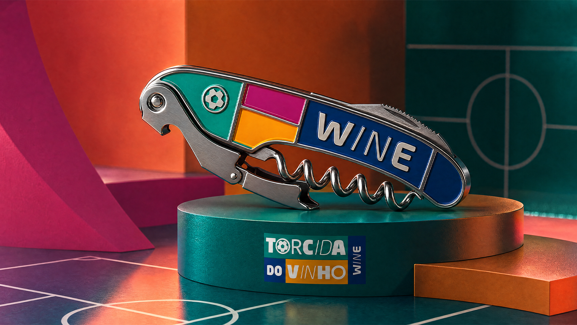 Abridor de vinho Torcida do Vinho