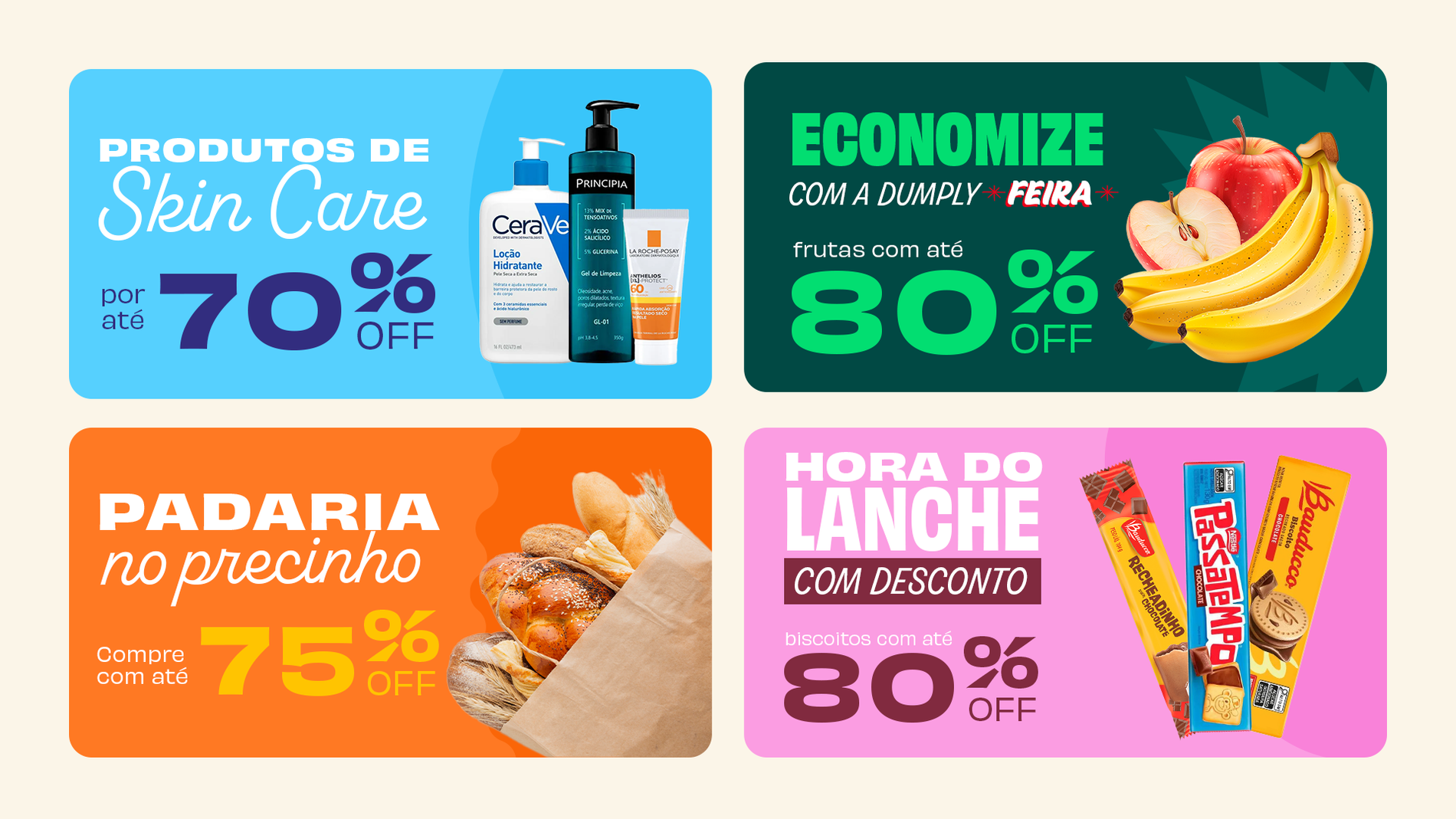 Cards promocionais Dumply