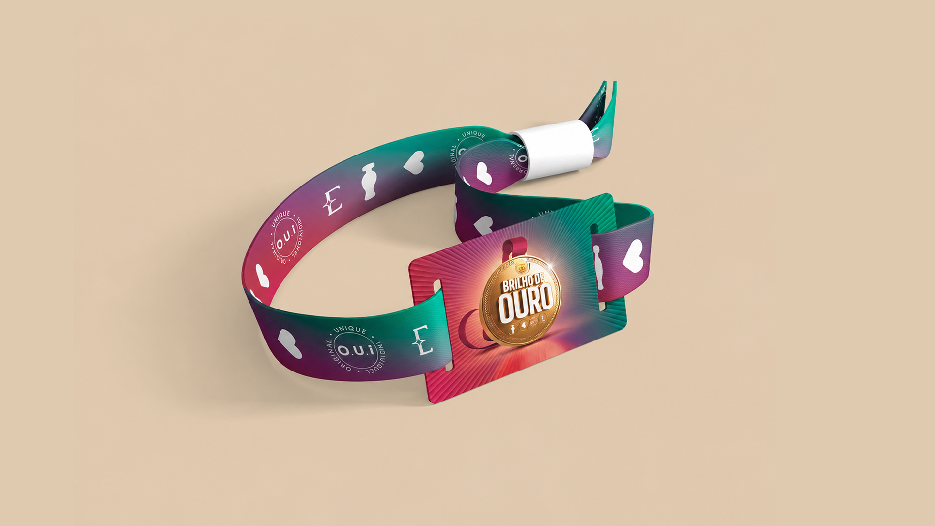 Pulseira da campanha Brilho de Ouro O Boticário