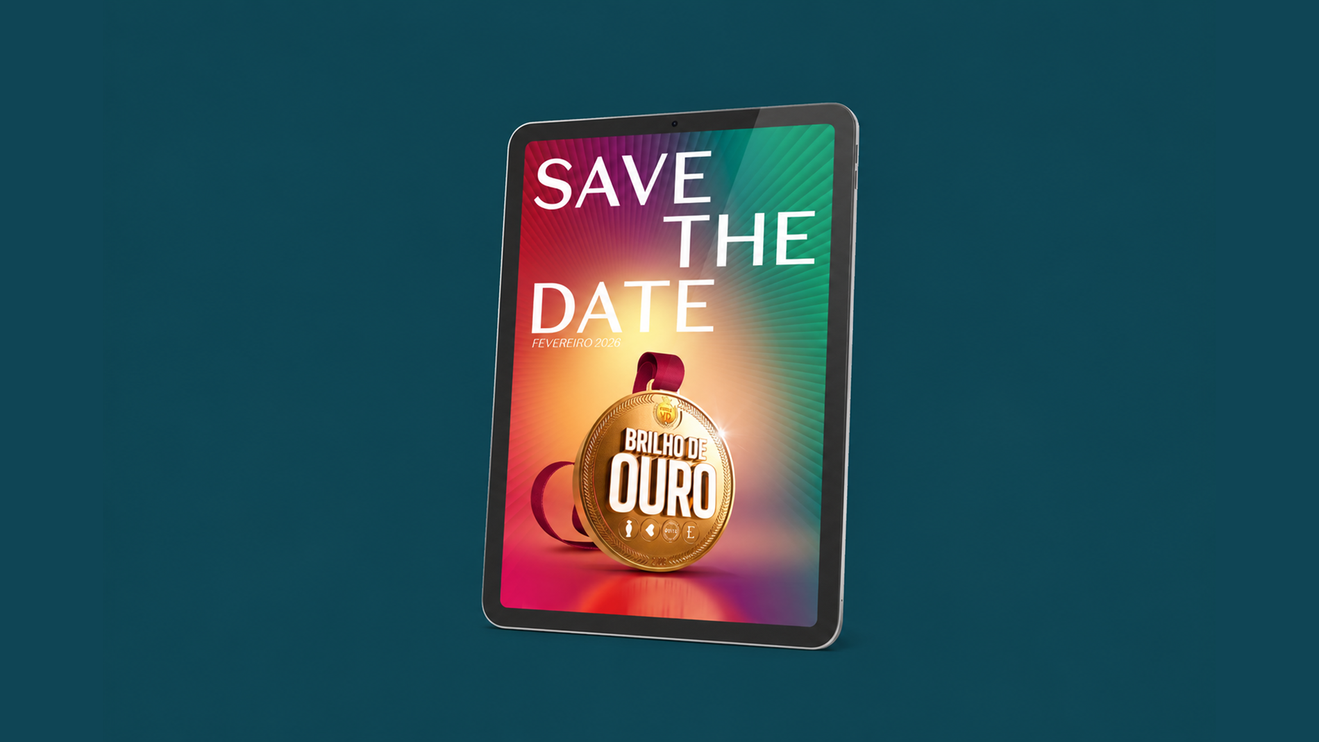 Save the date da campanha Brilho de Ouro O Boticário